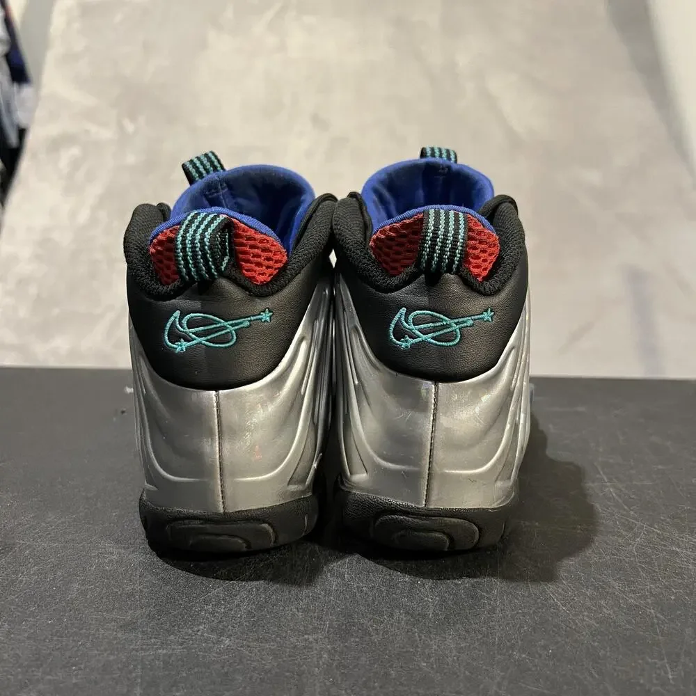 Nike Little Posite One All Star 2024 Shoes Youth 4Y Silver Foamposite FJ3303-001